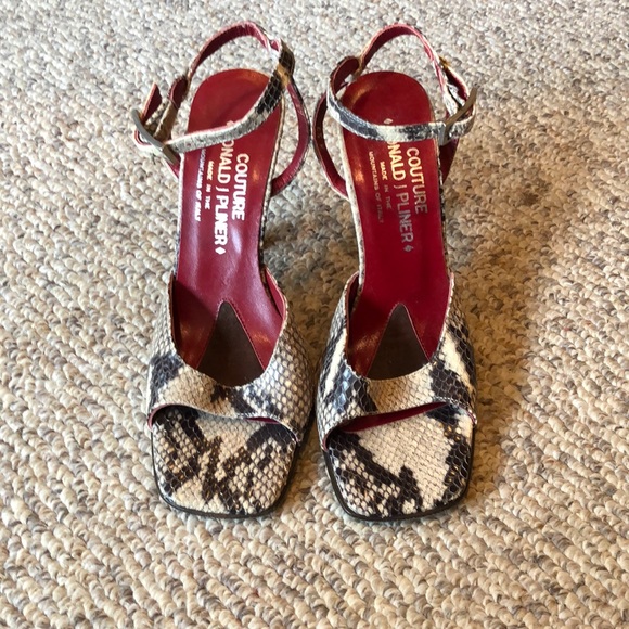 Donald J Pliner Snakeskin Print Ankle 